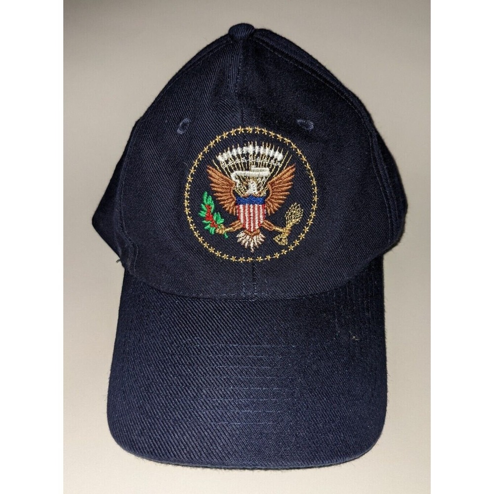 The White House Navy Blue Snapback hat Souvenir Vintage Kings Cap KC Rare HTF
